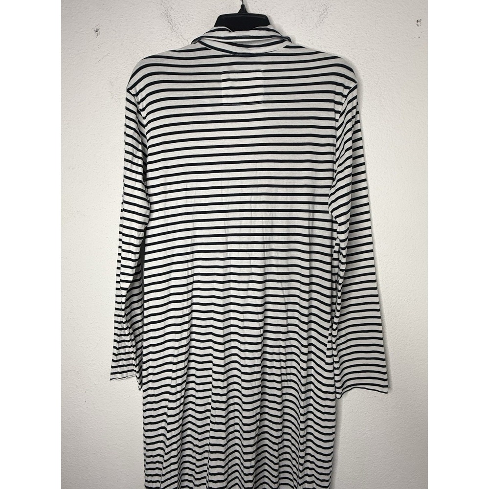 Frank & Eileen Emma Popover Henley Collared Maxi Dress striped large - Picture 9 of 12